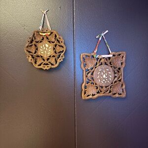 Brown Wooden Ornaments